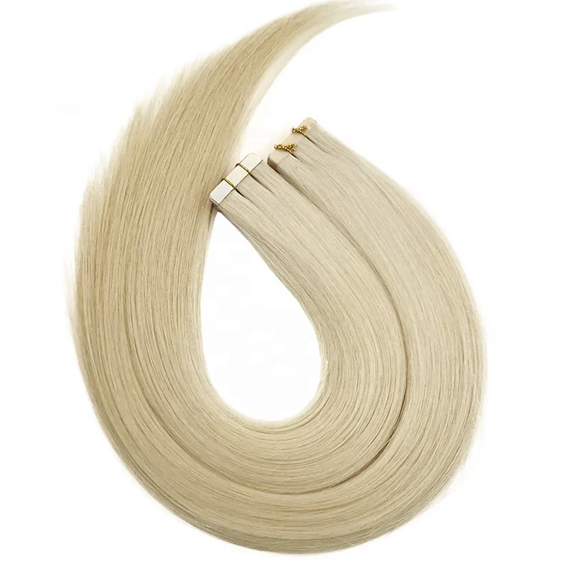 
Hinarin Large Stock Top Quality Double Drawn Virgin Remy Blonde Human Hair Tape Hair Extensions 