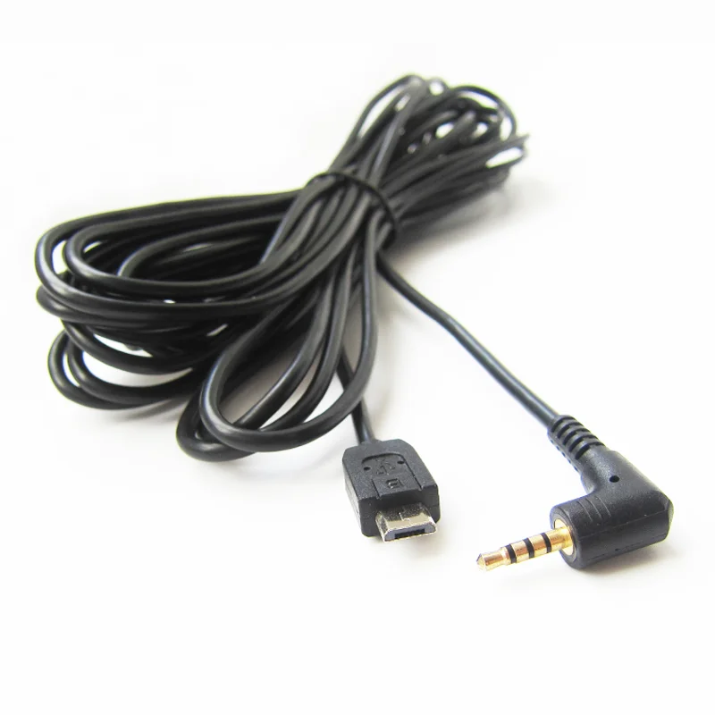 Jack Right Angle Stereo to Micro B USB 5P AUX Kabel Custom Cable Android Stereo 2.5MM 4 Poles/customized Rohs