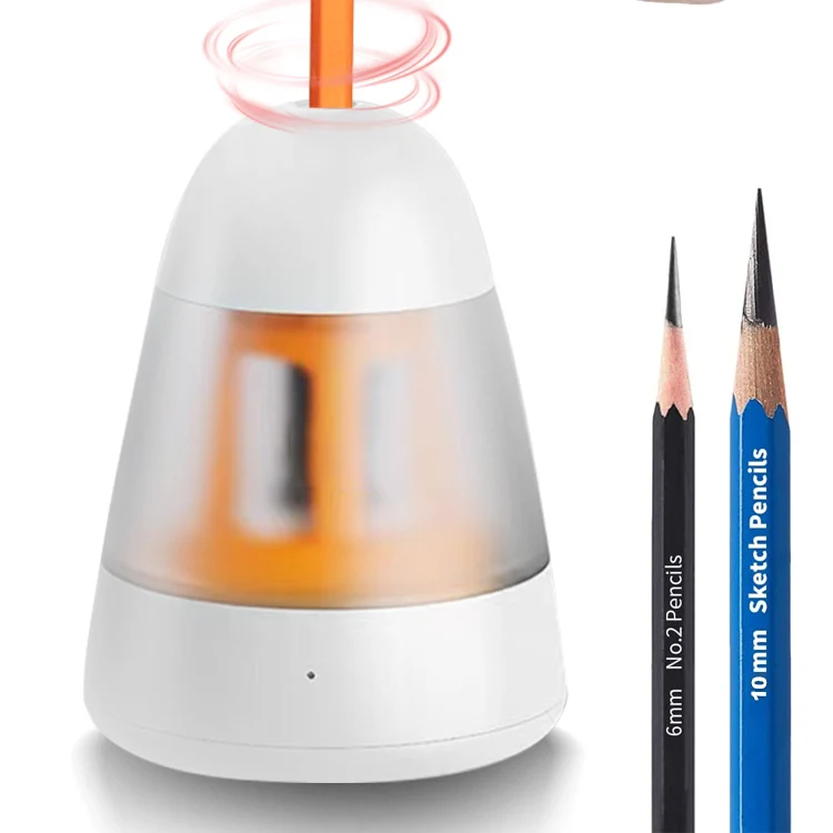 Portable School Office Classroom Kids Stationery Pencil Sharpener Plastic Electric Automatic Pencil Sharpener Sharpener Pencil