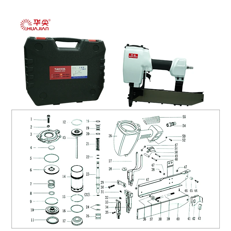 Wholesale 16 Gauge Air Stapler Gun Air Nailers and Pneumatic Stapler DIY Framing Finish Air Compressor Cement Nail Gun