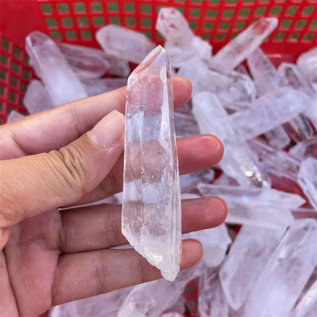 New Arrivals Mineral Stone Rough Raw Points Natural Gemstones clear Quartz Crystal Specimens for Decor