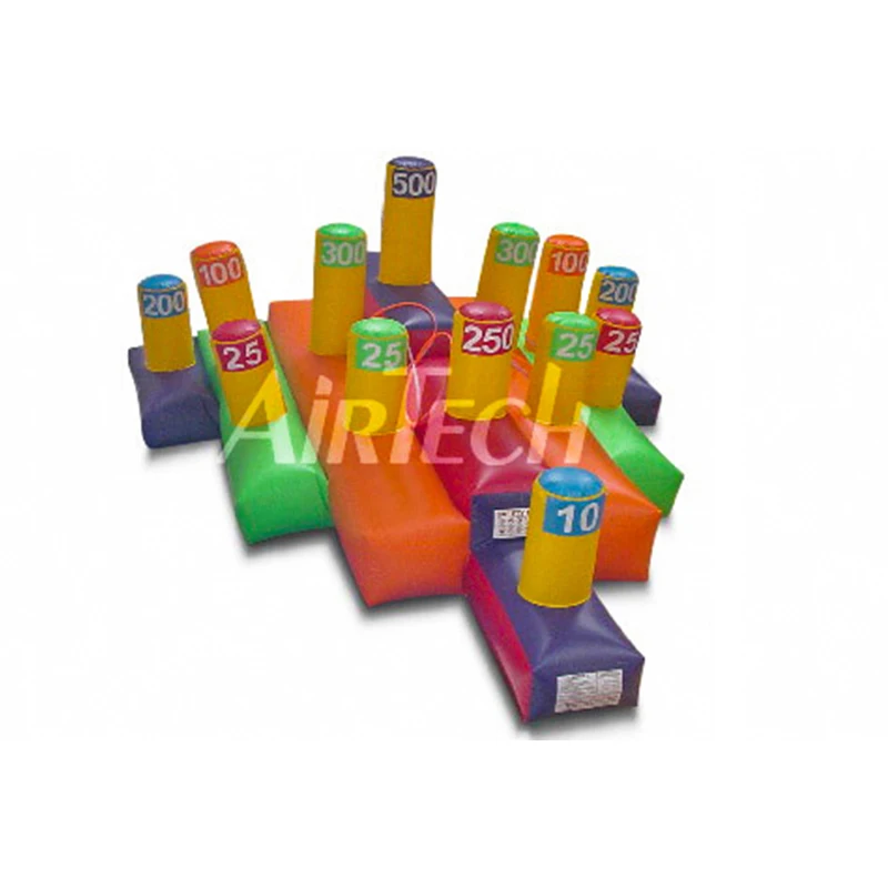 PVC bounce sport game inflatable ring throwing game set inflatable ring toss game for family party