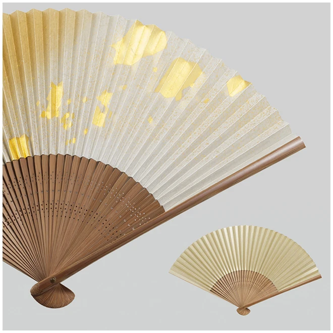 Japanese style handmade paper decorations hand folding clip fan