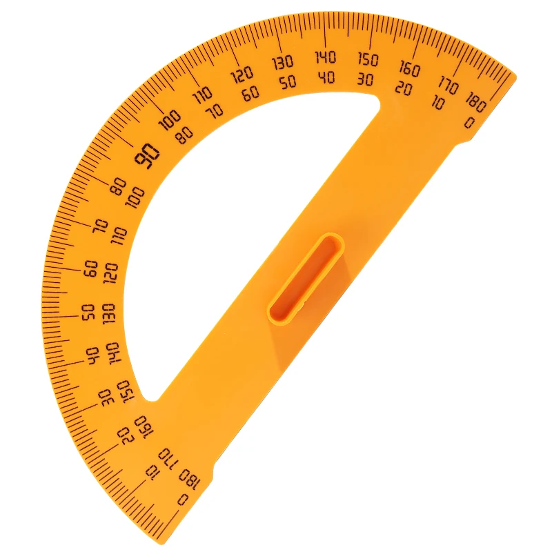 Высококачественный пластиковый набор математических материалов транспортир для обучения