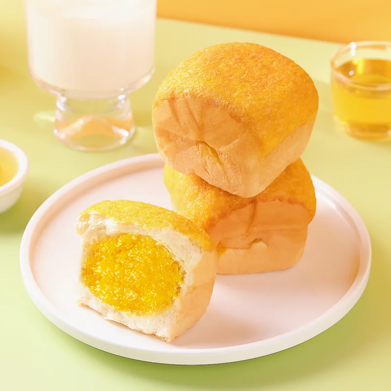 Wholesale Hot Sale Breakfast Meal Replacement Breads Cake Leisure Snacks Health Food Cheesy Coconut Bread