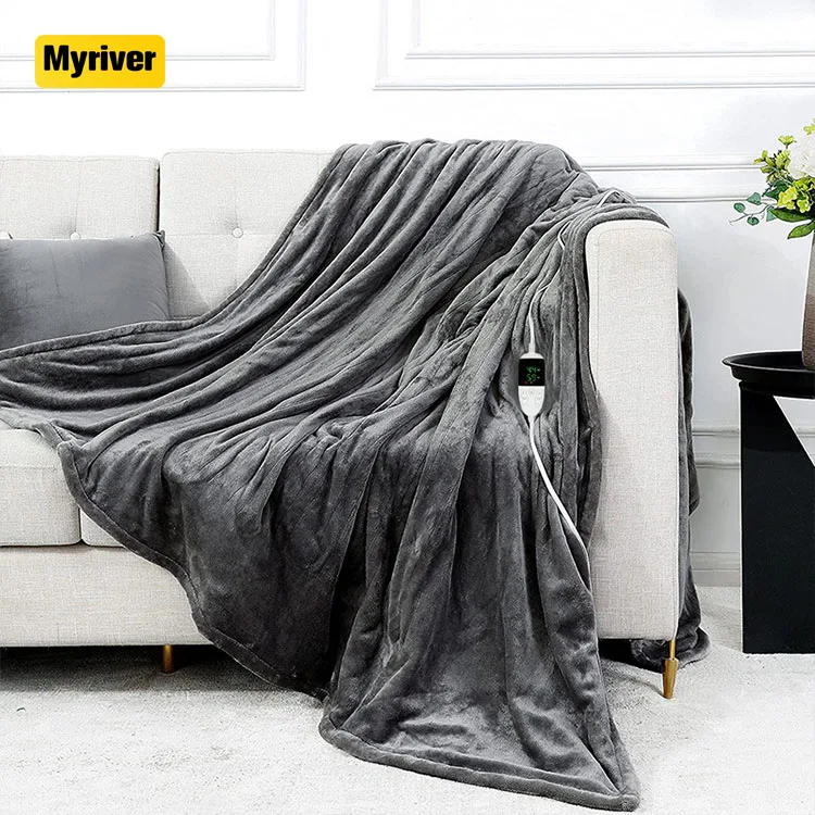 Myriver U-L Approved Winter Cover Body Warmer Electric Blanket Soft Fleece Electric Heating Throw