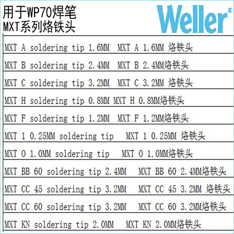 Головка паяльника MXTKN MXT KN головка типа ножа для weller station WSD71 WP70 ручка