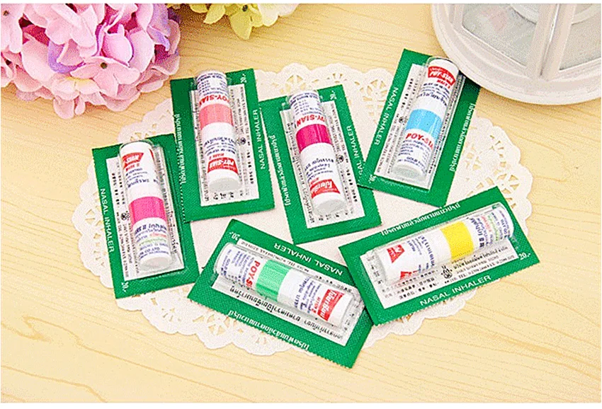 Thailand Nasal Inhaler Poy sian Mark Herbal Nasal Inhaler essential oil inhaler stick