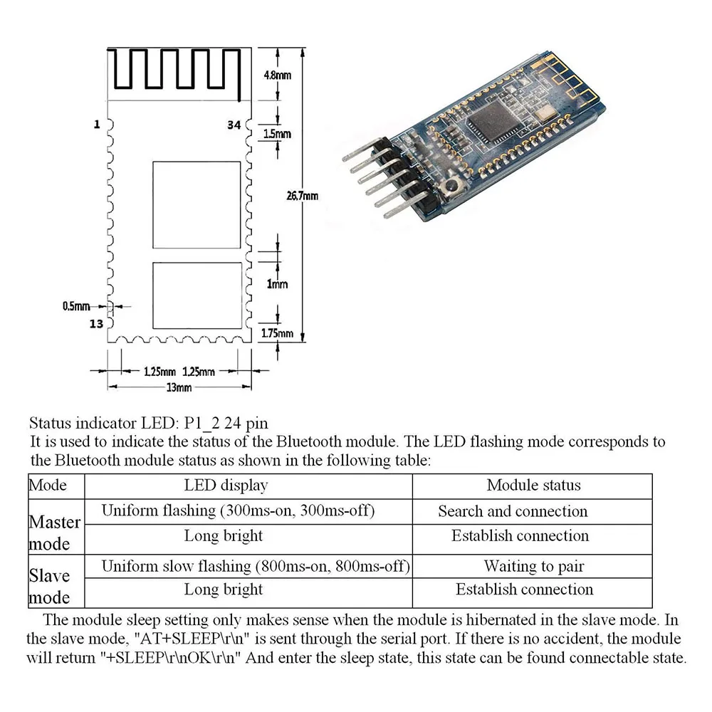 BeFunS CC2540 CC2541 AT-09 Serial Wireless Module BLE 4.0 Bluetooth Module Compatible HM-10