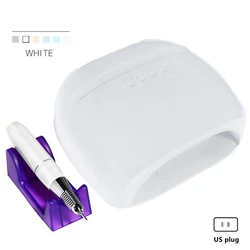 High quality 72W Fast Drying nail dryer set EU US plug multi-function mobile phone stand nail lamp nail drill machine 18000 rpm