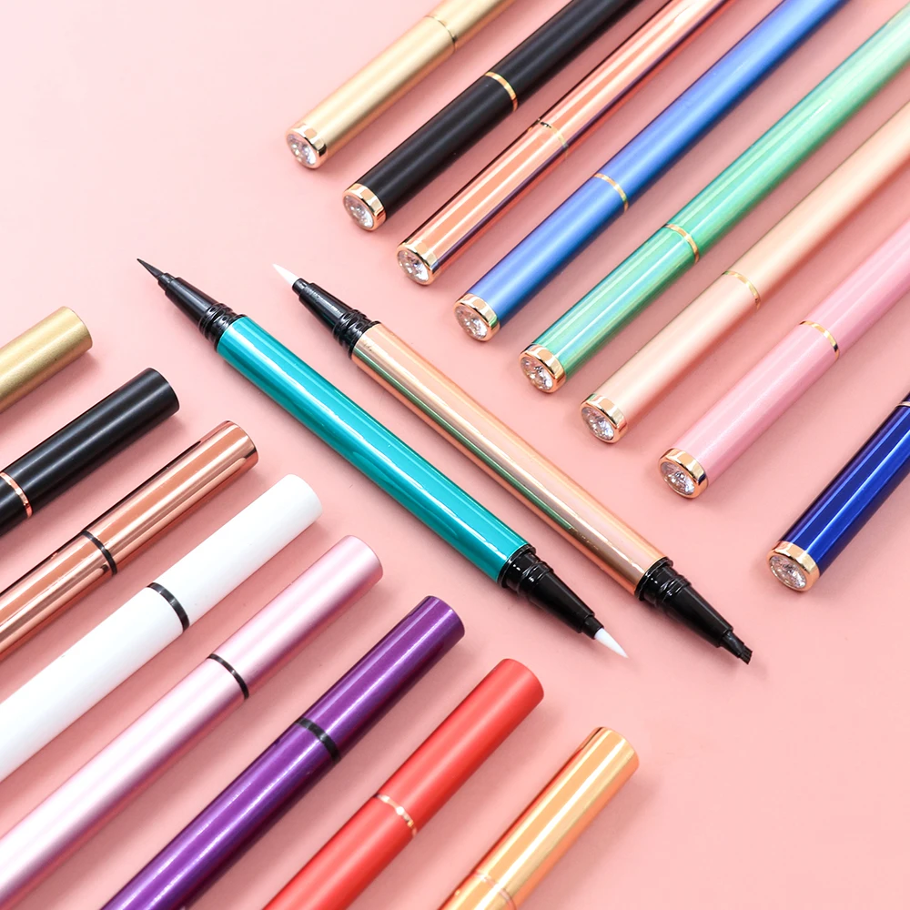 Metal Tube 24 Hours Long Lasting Latex Free Eyelash Lash Adhesive Russian Strip Eyelashes Glue Eyeliner Pen Wholesale