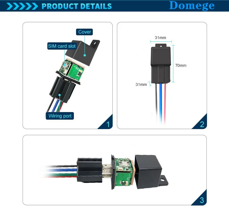 CJ720 mini anti-theft vehicle motorcycle Ebike cut off the power, remote positioning GPS tracker provides free tracking platform