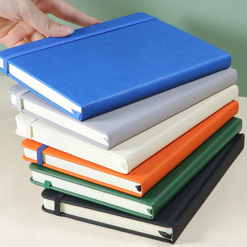 custom logo Hard Cover Notebook B5,A5,A6 Pu Laser Engraved Gift logo unique notebook journal plan book notebooks customizable