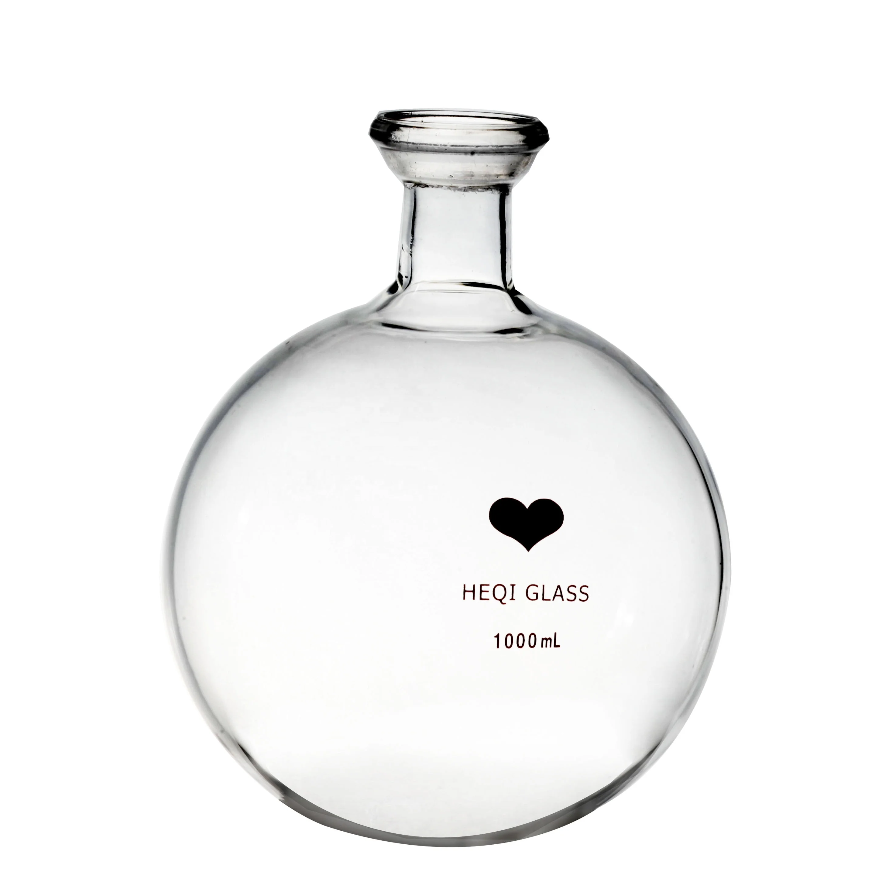 Laboratory Glassware Heavy Wall Single Neck Round Bottom Flask, with Ball-shaped  Outer Joint