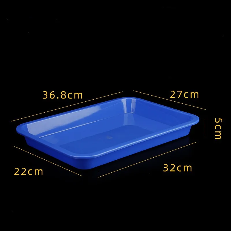 Wholesale Cheap 7.5/13/14 inch Red/Blue/White Rectangular PP Plates Plastic Food Serving Tray For Restaurant