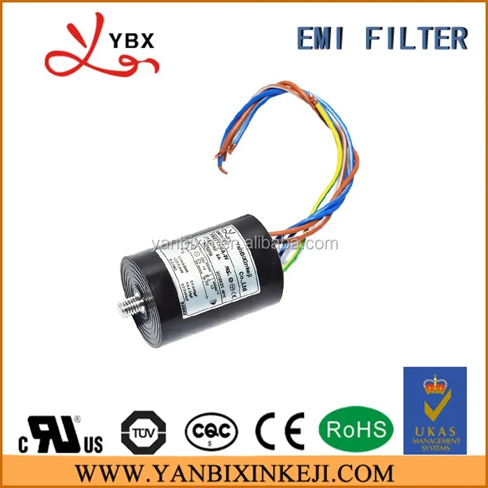 Yanbixin Manufacturer T-Series High Efficiency 1A Wire AC Power EMI Filter Special for Household Equipment home appliances