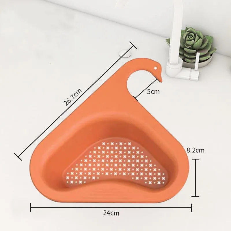 Multifunctional kitchen waste Water Sink Drain Basket Hook type  Plastic Rubbish Filter basket
