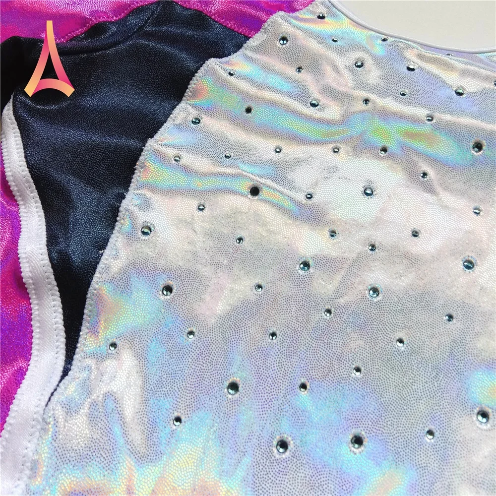 Chic Color-block Long Sleeve Gymnastics Leotards