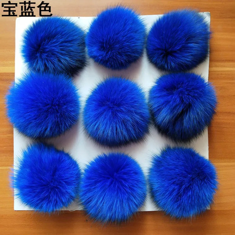 Круглые пушистые Помпоны из натурального Лисьего меха енота на заказ 9 см 8 10 15 18 12 экологически чистые помпоны своими руками