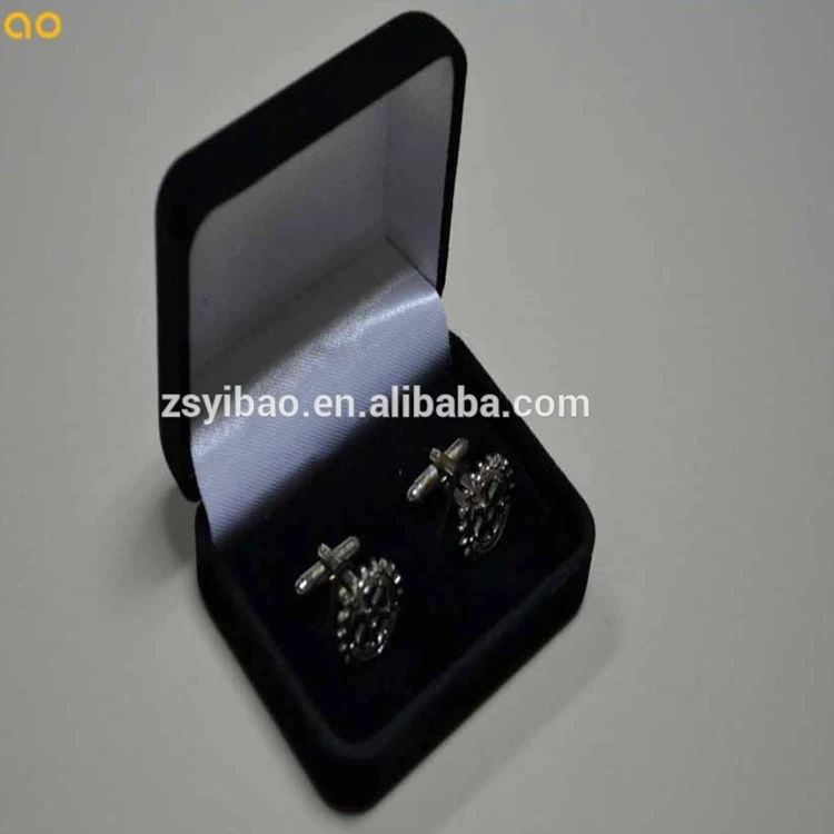 Запонки с логотипом на заказ, эмалированные запонки, сделано в Китае, запонки с бархатной коробкой