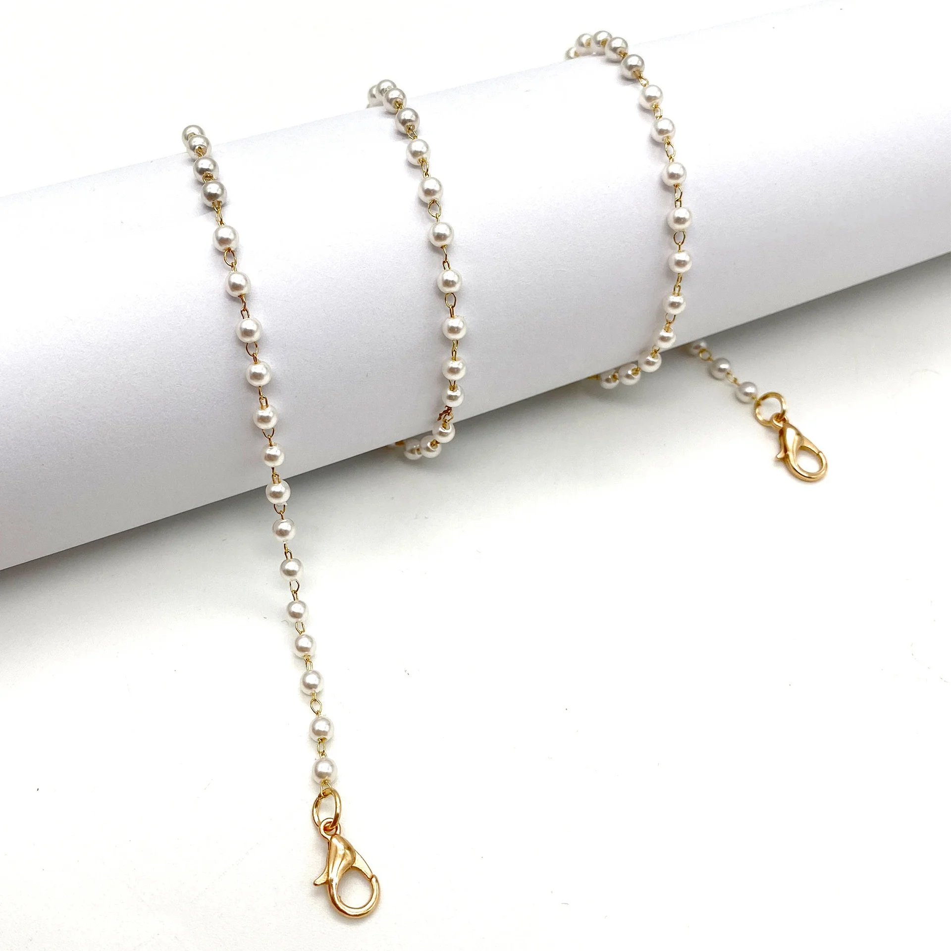 New Trendy Jewelry Korean Pearl Charm Reading Eyewear Chains Holder Strap Women Girls Simple Fashion Face Masking Lanyard