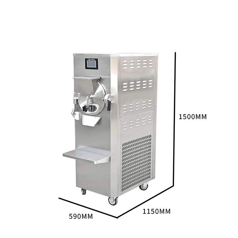 Large cooling cylinder Italian gelato hard serve ice cream machine ice cream machine hard