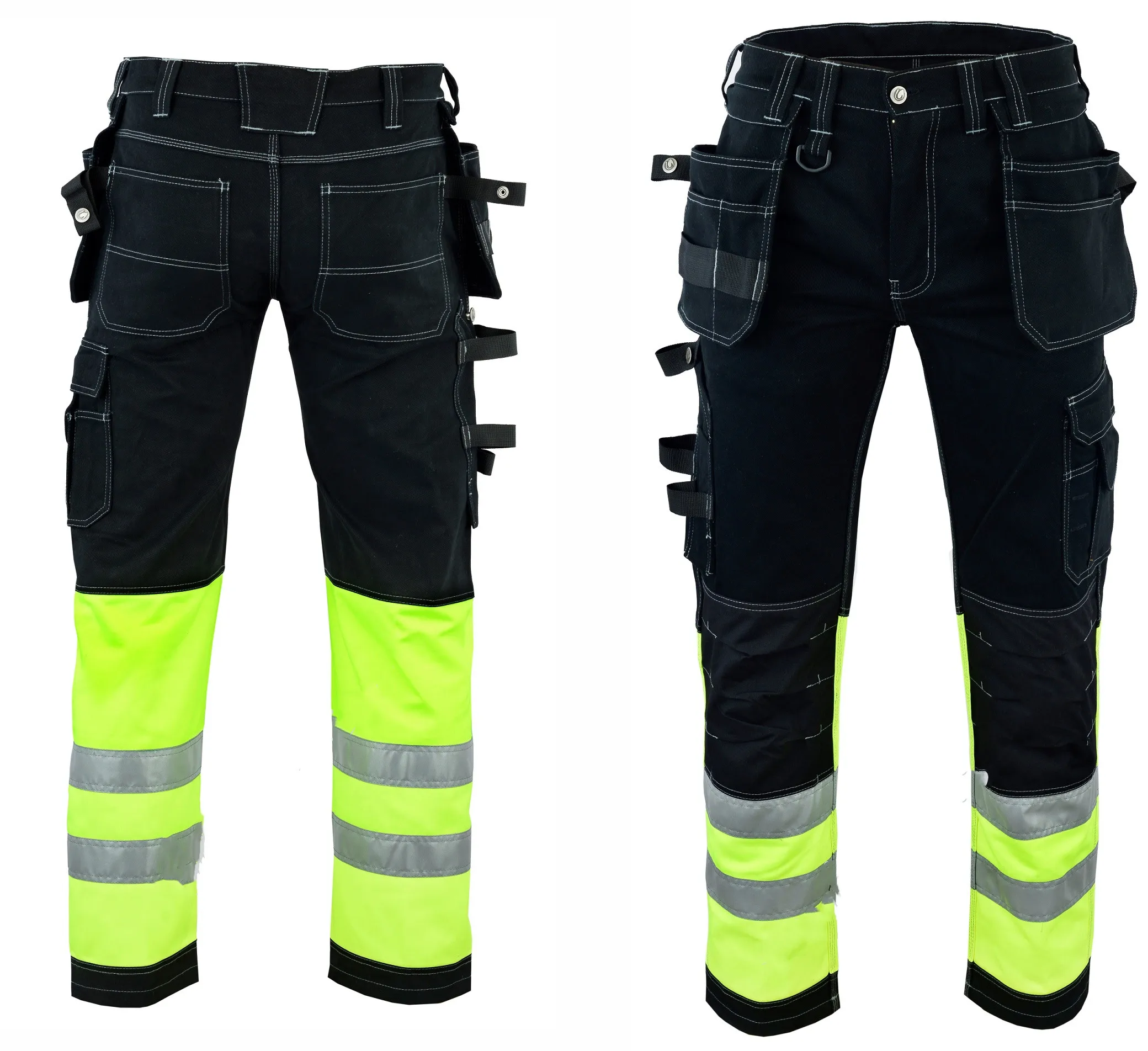 Водостойкие ветрозащитные рабочие брюки Hi Vis Cargo карманные рабочие брюки на заказ сверхпрочные рабочие униформы Светоотражающие Брюки