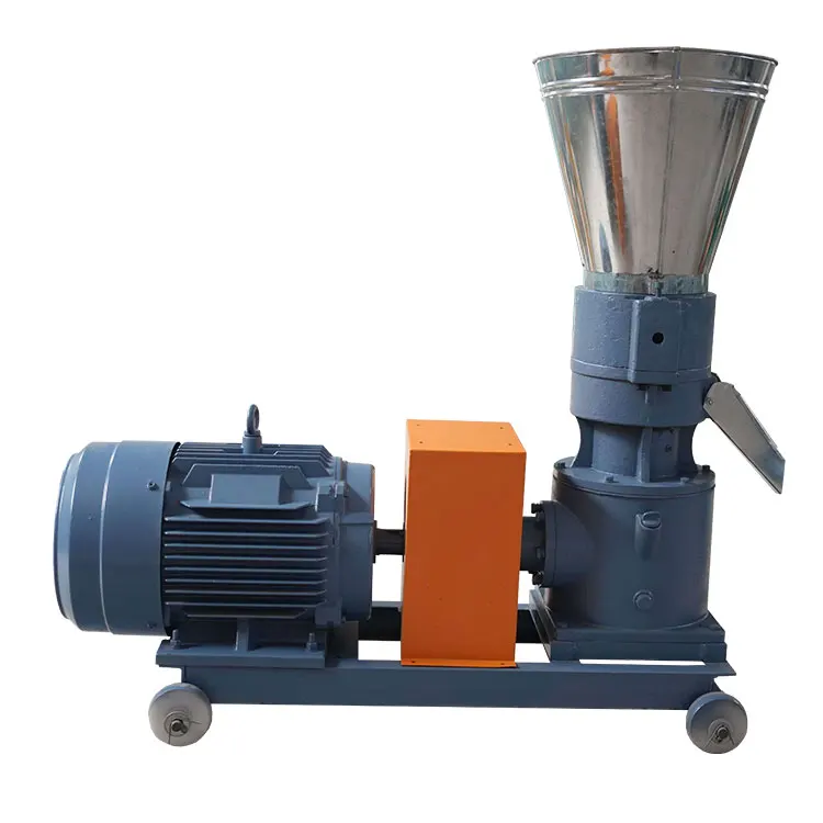 Chicken Sheep Cattle Animal Poultry Farm Production Pelletizer Making Processing Diesel Enginel Feed Pellet Mill Machine