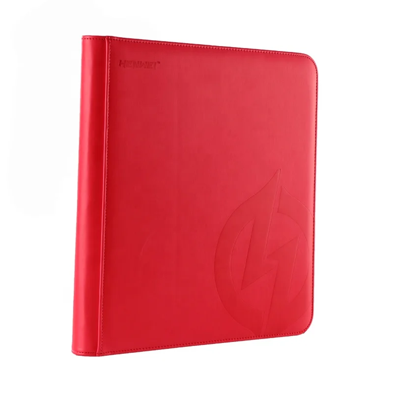 
Zipper Trading Tarot Cards with Book Binder 12 Pocket Leather Album Guangdong Factory PU Leather 9.7*7.2cm High Quality 500 Pcs 