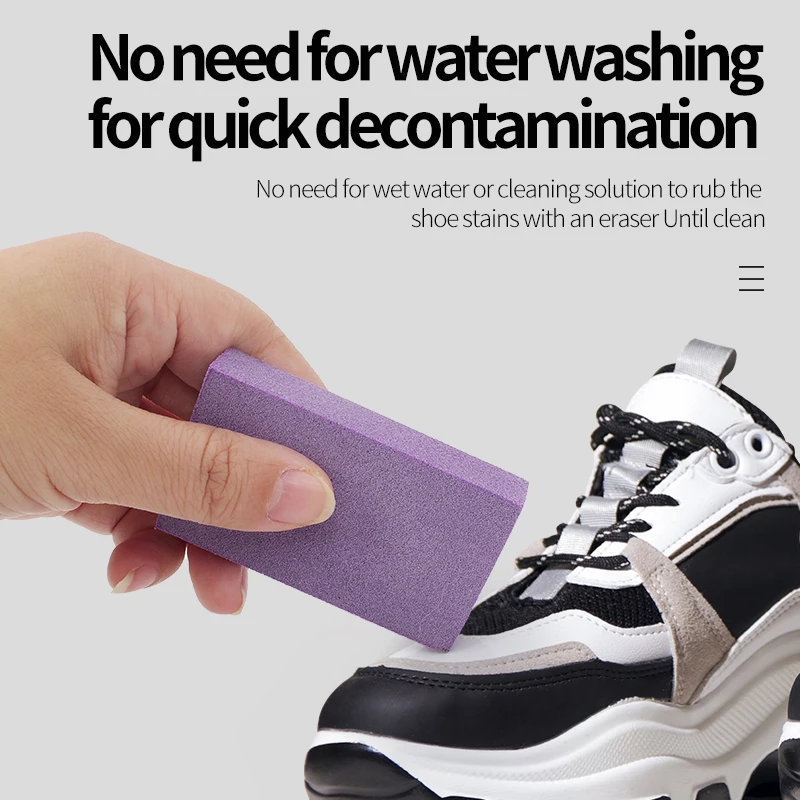 Factory Wholesale Portable Suede Eraser Sneaker Shoe Cleaning Eraser Matte Leather Fabric Care Shoe Rubber
