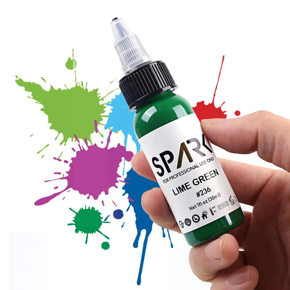 Spark Tattoo Ink 1OZ Newest Professional High Quality Permanent Makeup Body Microblading Easy Coloring Tattoo Inks