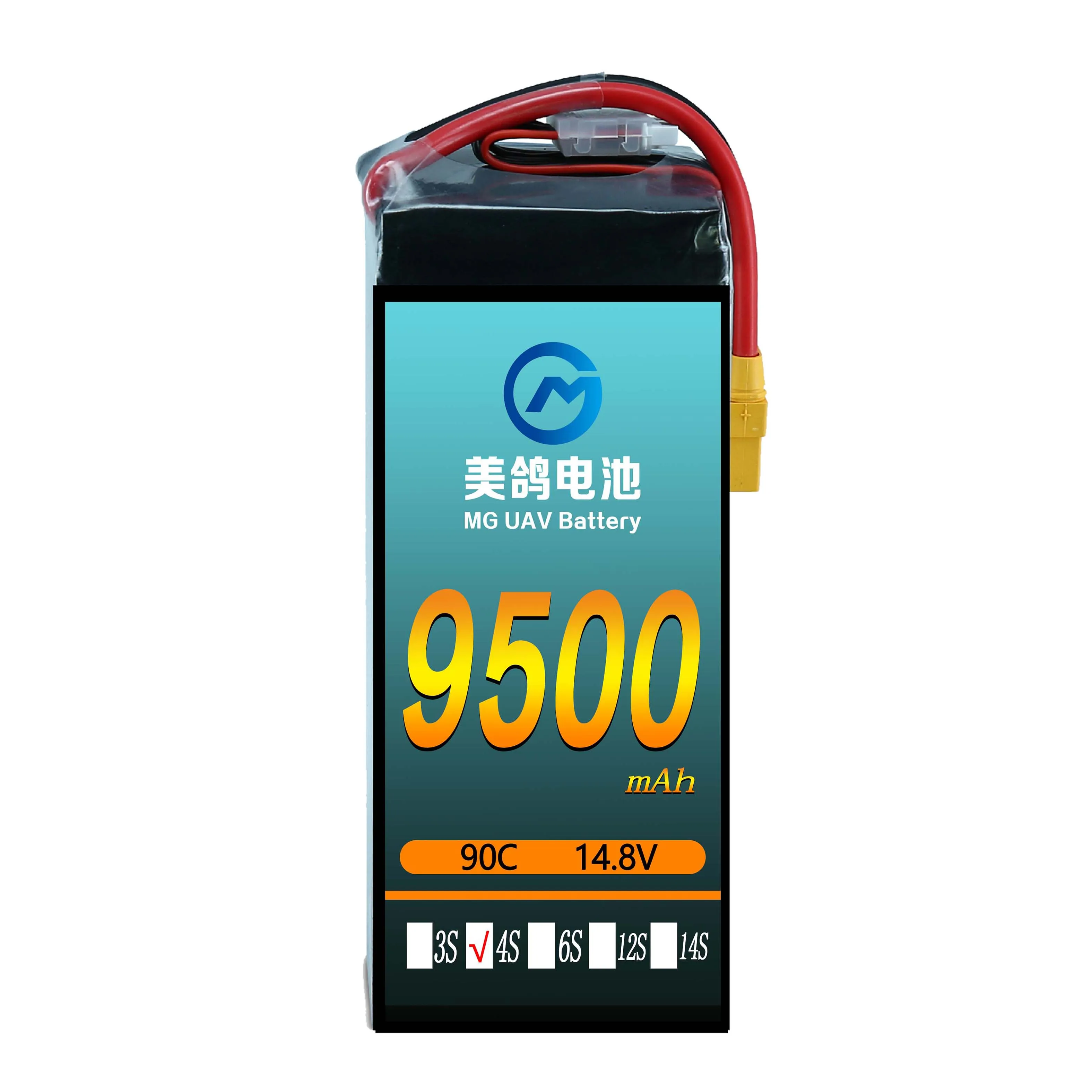 Аккумуляторная батарея FPV 2S 3S 4S 5S 6S Lipo Li полимерная батарея 9500 мАч 14,8 В 90C Дрон батарея для Micro Racing XT60