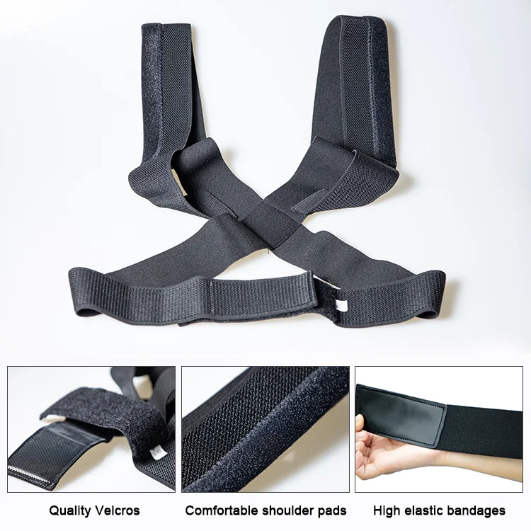 Upper Back Shoulder Brace Neoprene Posture Corrector Adjustable Back Support Belt