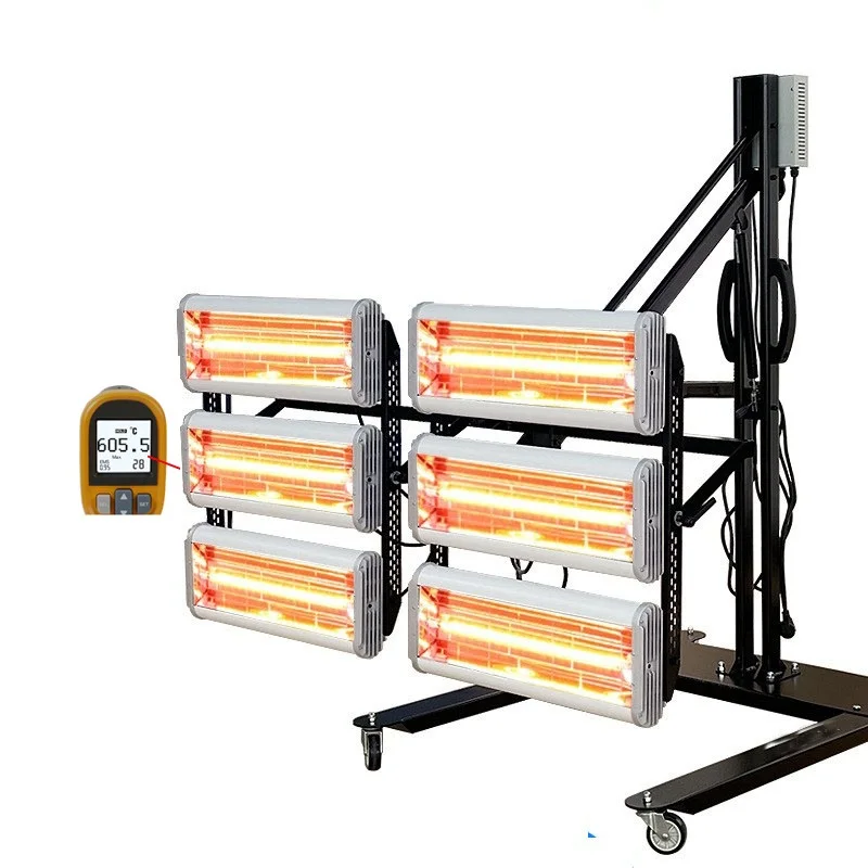 3000w Ir Shortwave Infrared Paint Curing Lamp 110v For Car Painting Drying Heat Lamp