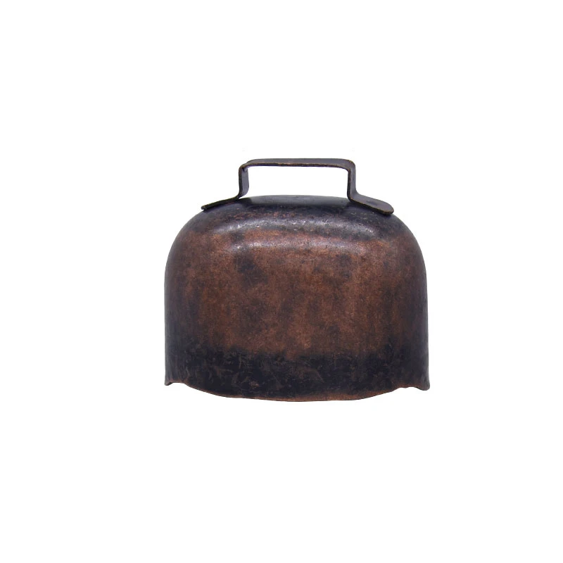 Promotion retro style red bronze small iron bells cow bell