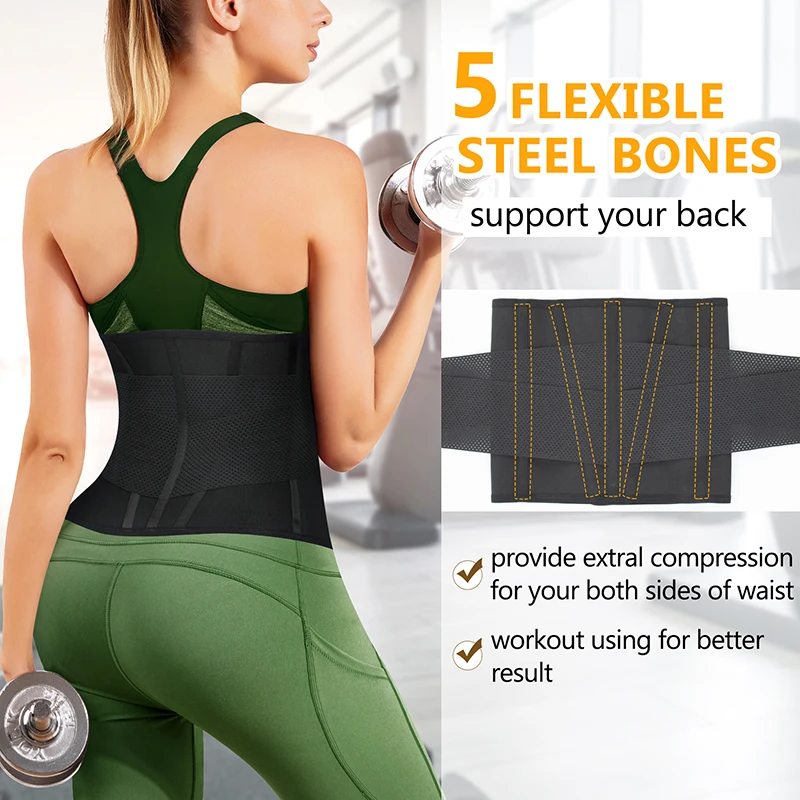 customized logo waist training belt 5 steel bones sweat belt waist trainer latex waist trainer for women