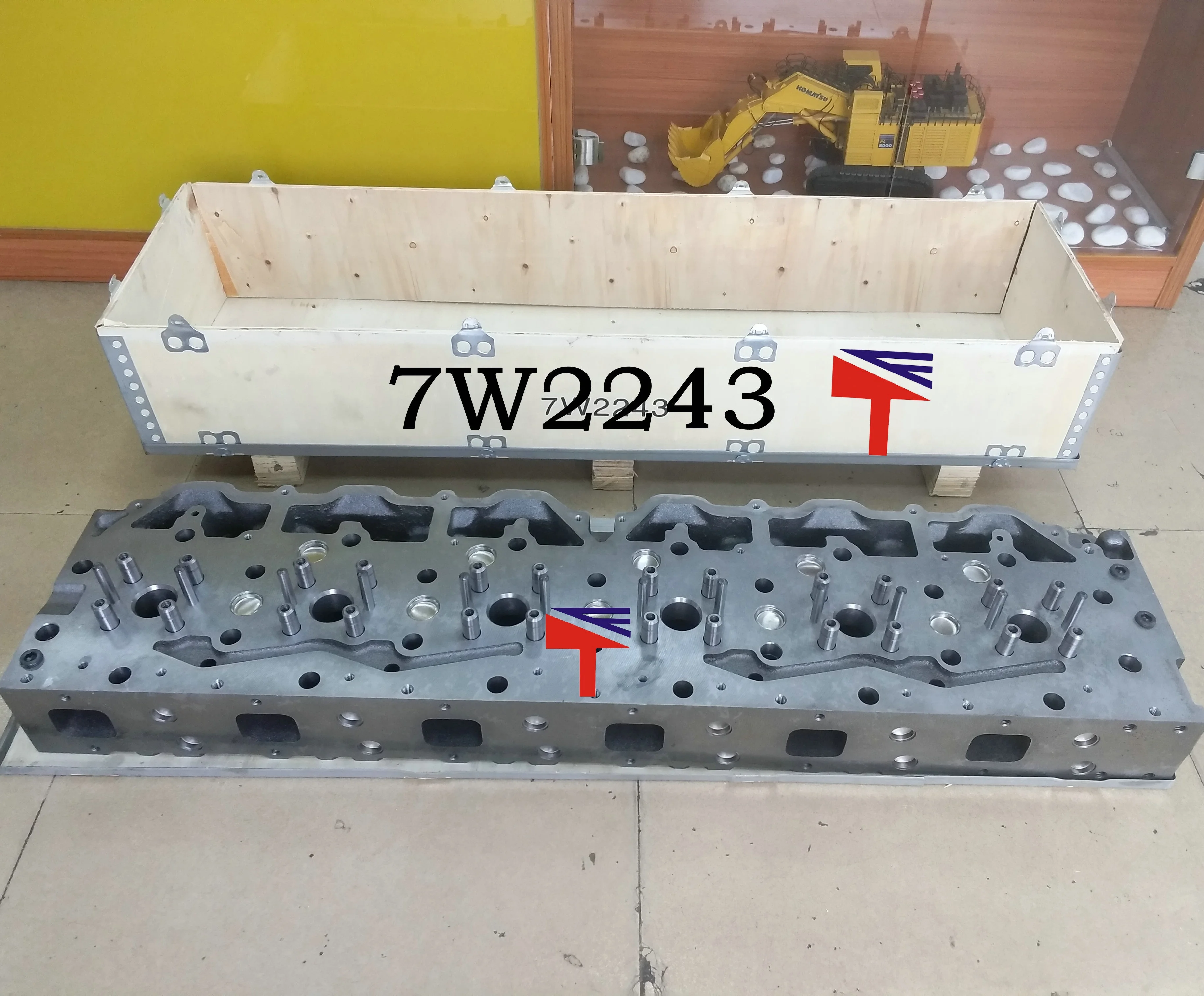  Головка цилиндра двигателя 7w2243 для buildozer D9N D9R Модель