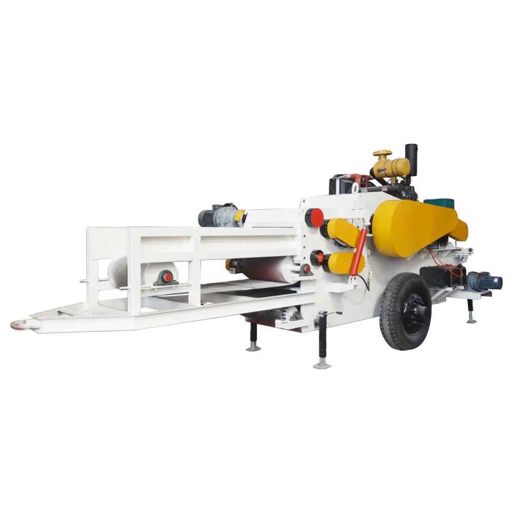 130KW More Flexibility Convenient Mobile Diesel Wood Chipper Shredder Machine
