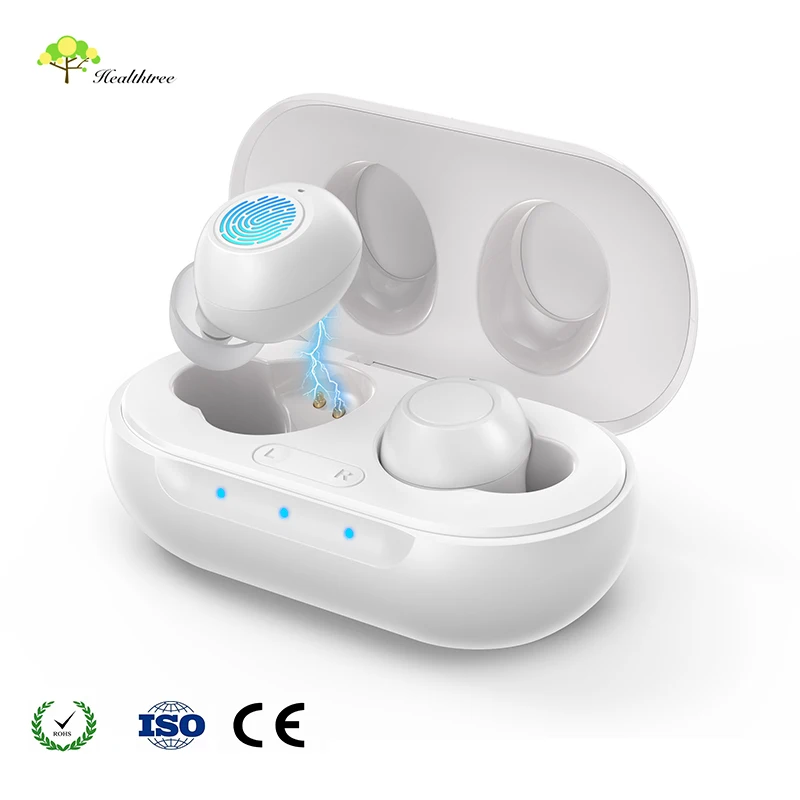 mini ear gear small tv hearing aid battery box hearing aid rechargeable