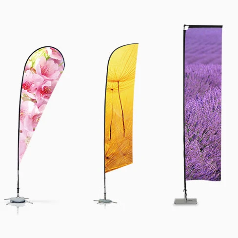 
8 color directly sublimation printing for fabric Flying Banner beach flag sail flag textile printing service 