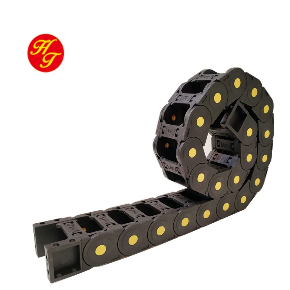 HTTL Enclosed drag chain guide Nylon drag chain cable Energy chain echain