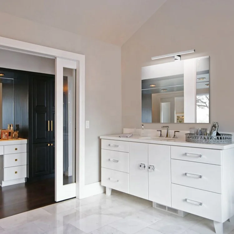 
Indoor Modern portable leaner led light up bathroom mirrors wall light 