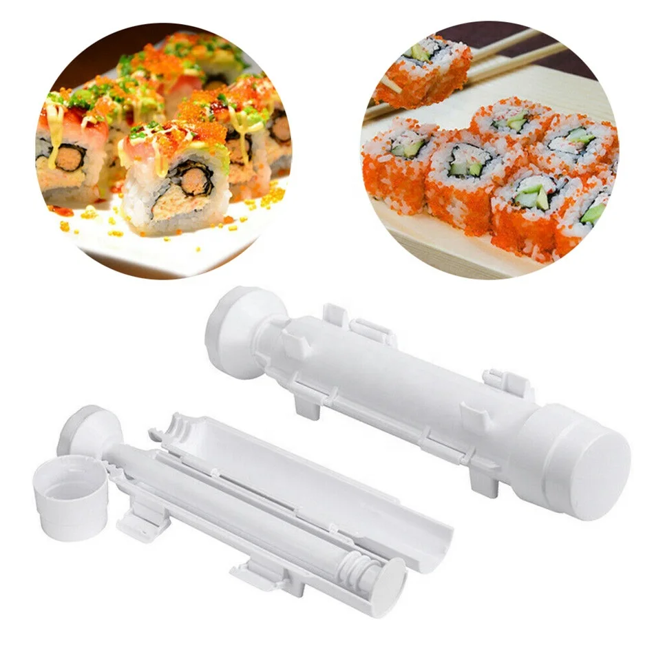 Household Cylindrical Barrel Rice Ball Maker Sushi Mold DIY Seaweed Rice Tool Sushi Bazooka Machine