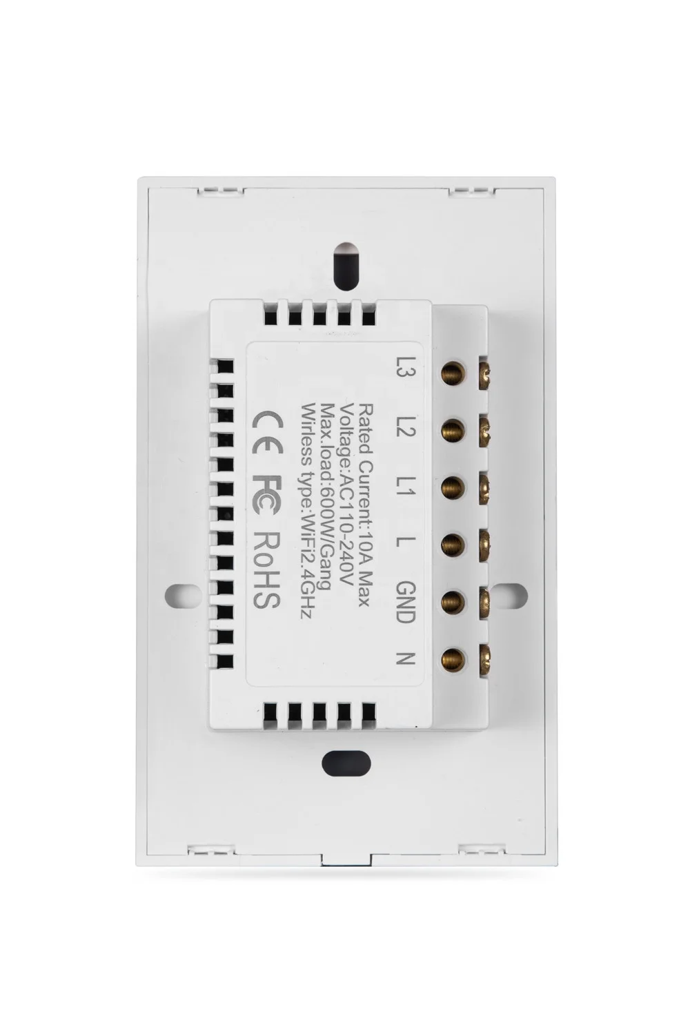 Умный выключатель Tuya с Wi-Fi и сенсорной панелью, 3 клавиши