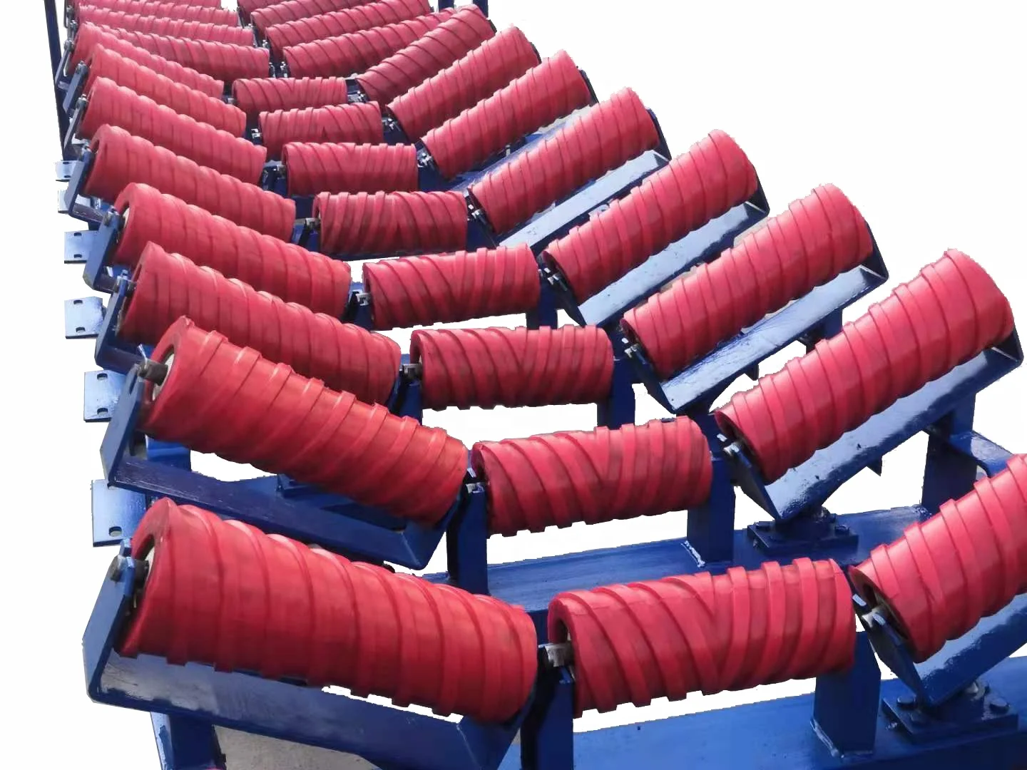 Belt conveyor roller manufacturer conveyor polyurethane roller iron conveyor idler