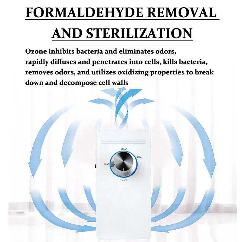 35dB Formaldehyde Removal Air Purifier 2.75w Household Air Purifier With 55mg/h Maximum Output Of Active Oxygen