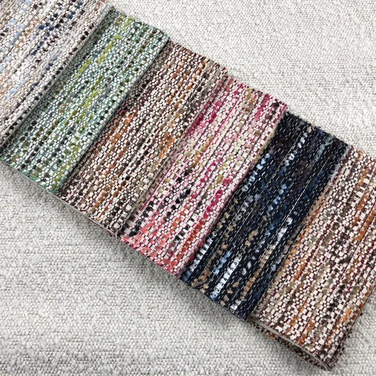 Cotton linen woven lazylife living sofa thick set materials fabric for chair curtain cushion