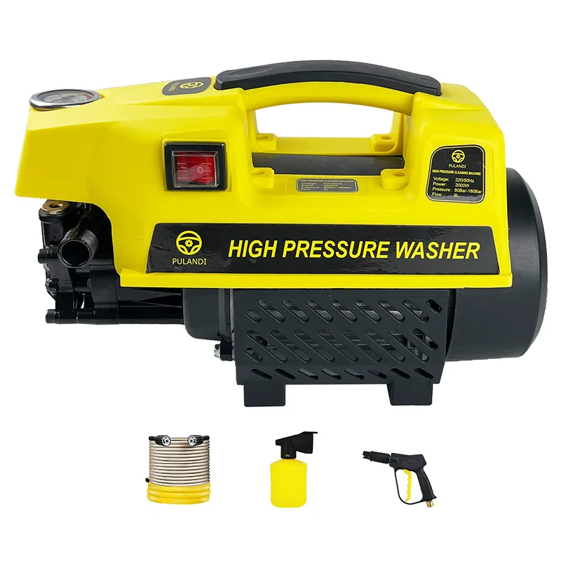 portable car washer equipment car caring machine foam cannon pressure gun brushes high pressure car washer