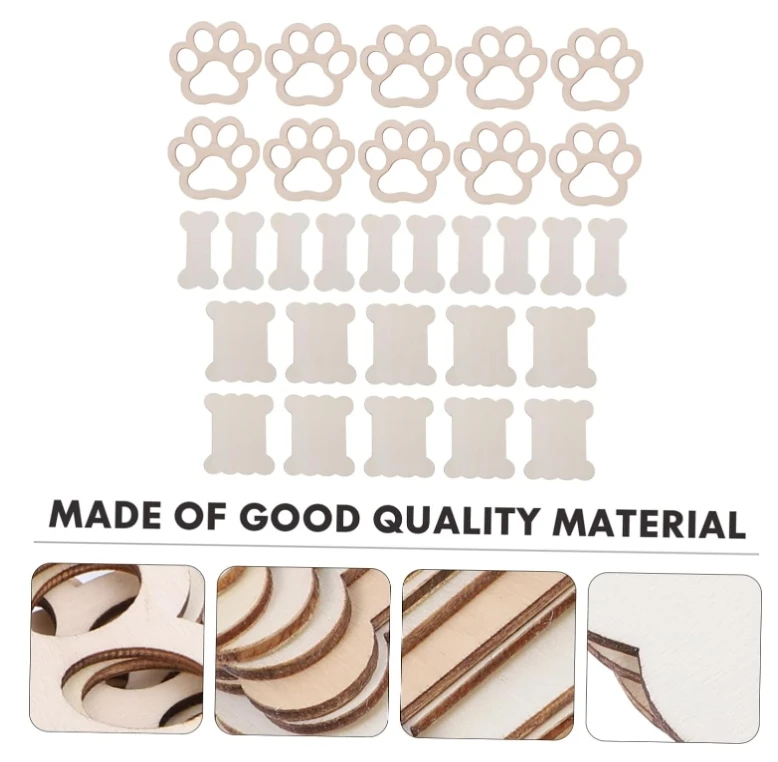 Winding Plate Thread Organizer Tool Yarn Storage Organizer Dog Bone Wood Cutouts Yarn Spooler Unfinished paw Cutout Yarn bobbins
