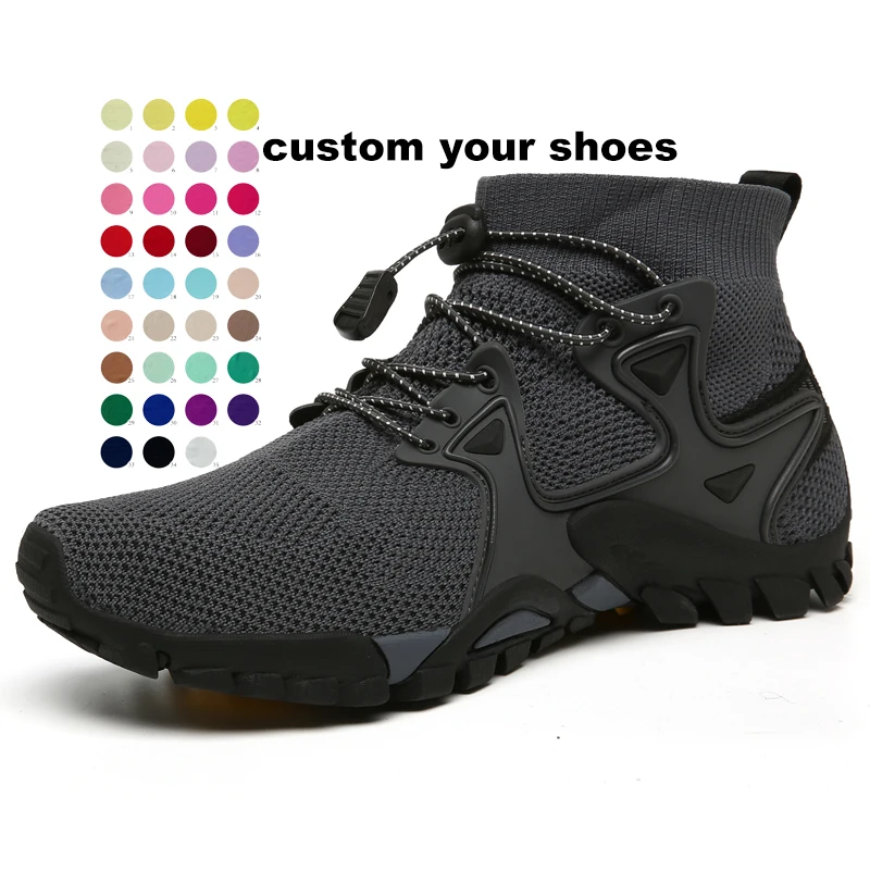 New Mesh Breathable Hiking Shoes Size 36-47 Mens Sneakers Outdoor Trail Trekking Mountain Climbing Sports Shoes For Male Summer